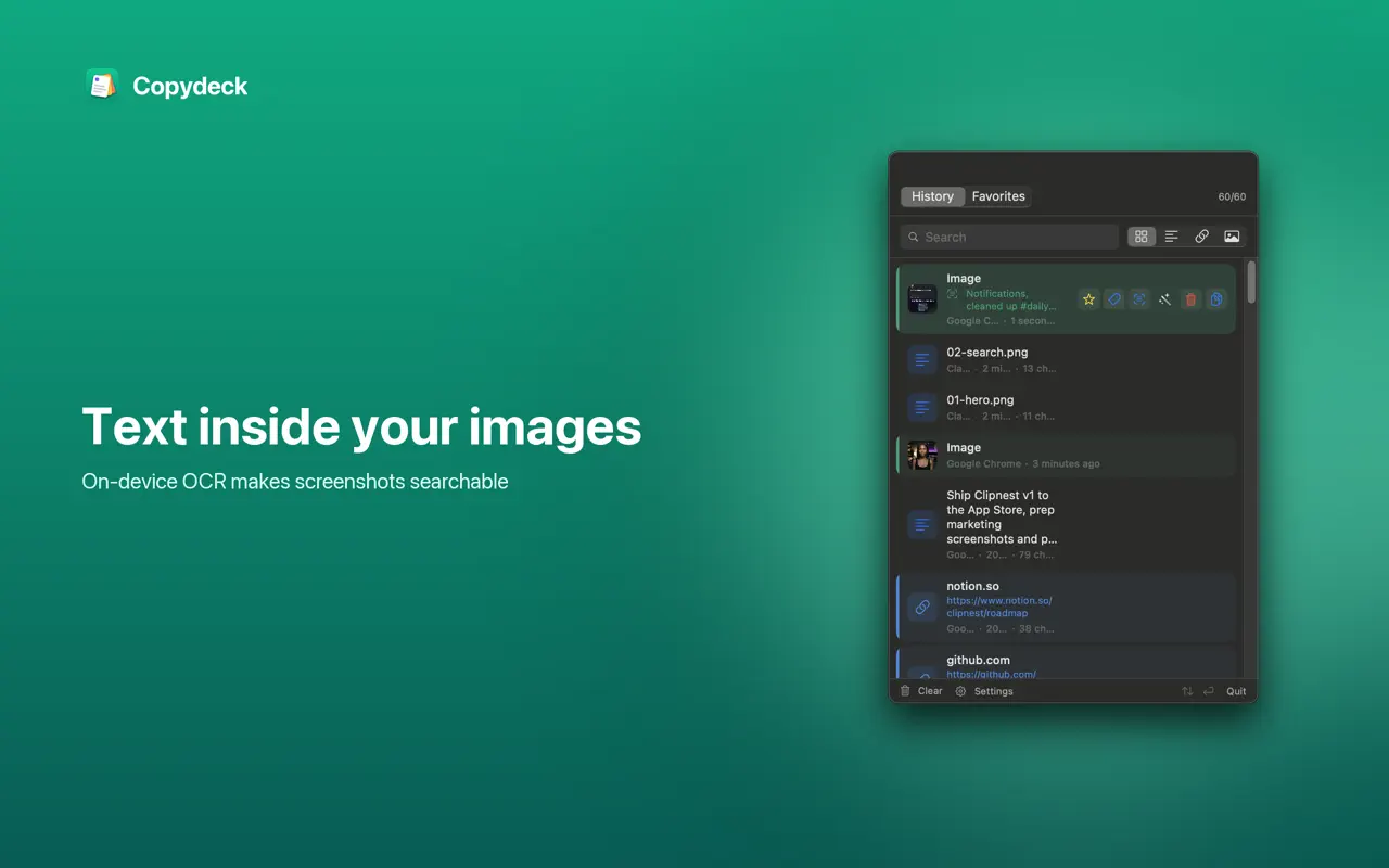 Copydeck screenshot 3
