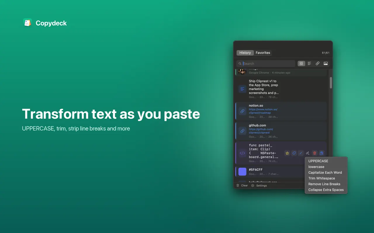 Copydeck screenshot 4